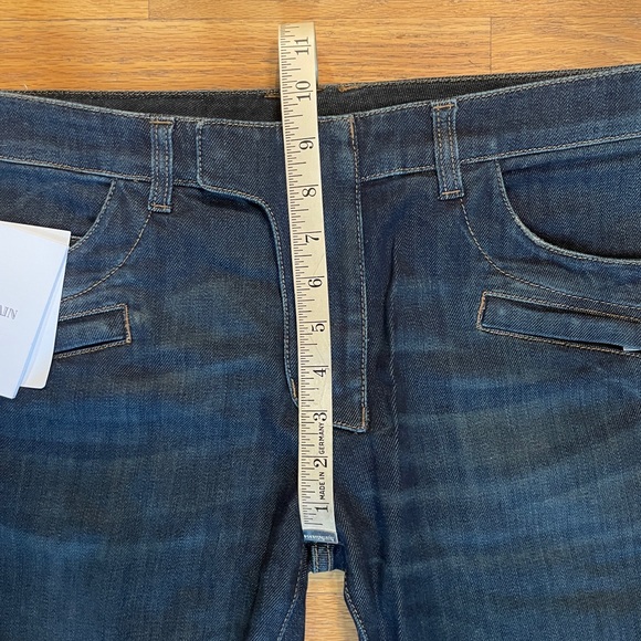 NWT Balmain Slim Biker Jeans Dark Wash - Picture 4 of 6